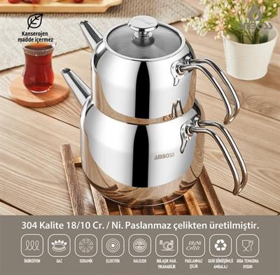 Amboss Cool Çelik Çaydanlık Orta Boy