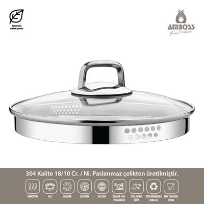 Amboss Diamond 8 Parça Çelik Tencere Seti