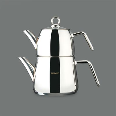 Amboss Diamond Orta Boy Çaydanlık Gümüş