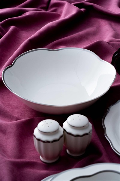 Aveline 6 Kişilik 29 Parça Porselen Yemek Takımı - Silver