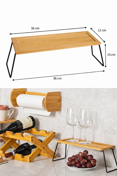 Bambu Ayaklı Stand 36X12X15 Cm