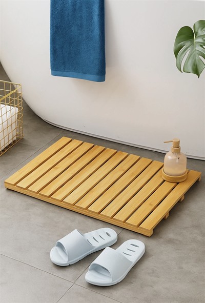 Bambu Banyo Paspası 60X40X3 Cm 