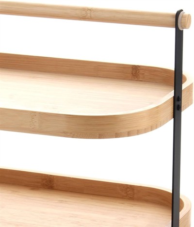 Bambu İki Katlı Raf