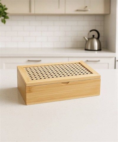 Bambu Saklama Kutusu 24X16X7 Cm