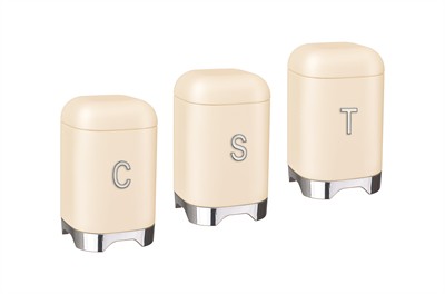 Belariva Ekmek & Baharat Saklama Seti Bej