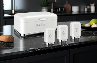 Belariva Ekmek & Baharat Saklama Seti Beyaz
