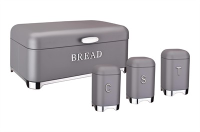 Belariva Ekmek & Baharat Saklama Seti Gri