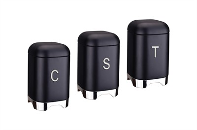 Belariva Ekmek & Baharat Saklama Seti Siyah