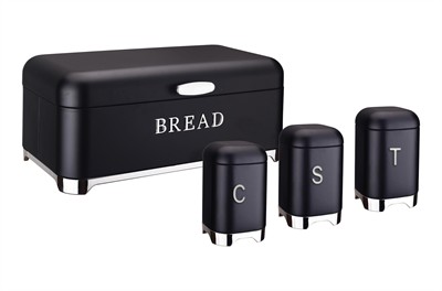 Belariva Ekmek & Baharat Saklama Seti Siyah