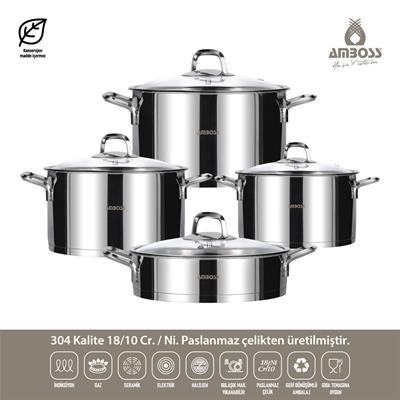 Brillant Asellas 8 Parça Tencere Seti