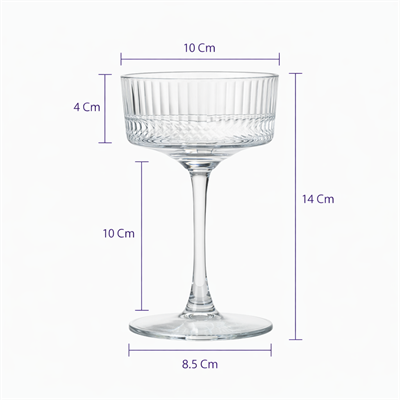 DELİ GLASS 6LI AYAKLI KASE 240 ML