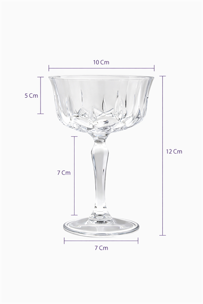 DELİ GLASS FELİNA 6LI AYAKLI KASE 240 ML