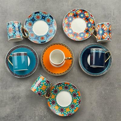 Eleganze Porselen Kahve Fincan Takımı