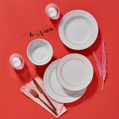 Güral Porselen Bahar Dalı 24 Parça Yemek Takımı