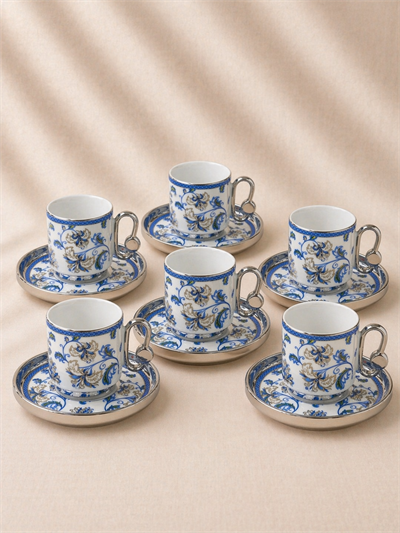 Kosova 6 Kişilik Silver Fincan Takımı