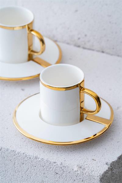 Luxe Duo 2 Kişilik Porselen Kahve Fincan Takımı