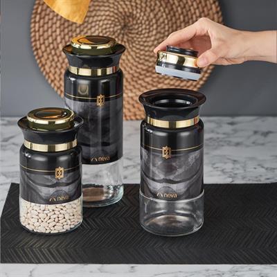 Marble 3Lü Kavanoz Takımı