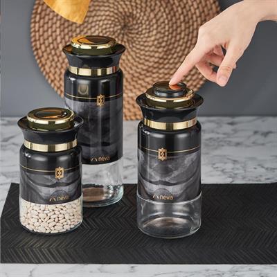 Marble 3Lü Kavanoz Takımı