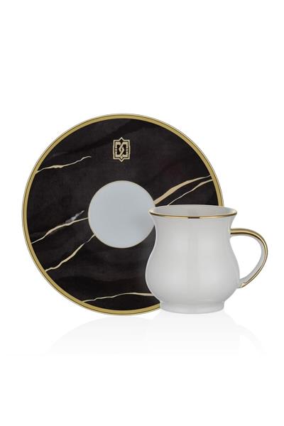 Marble Porselen Kahve Fincan Takımı