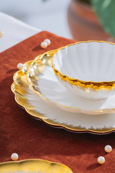 Marlene Gold 6 Kişilik 29 Parça Porselen Yemek Takımı