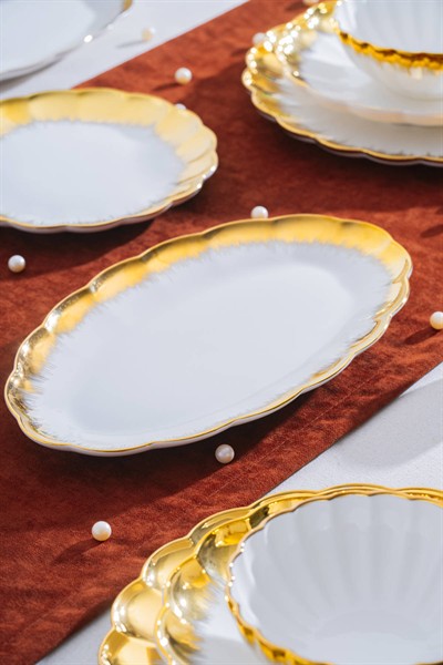 Marlene Gold 6 Kişilik 29 Parça Porselen Yemek Takımı