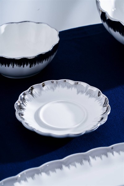 Marlene Silver 6 Kişilik 37 Parça Kahvaltı ve İkram Seti