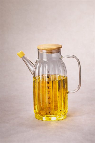 Mien Bambu Kapaklı Cam Yağlık 1000 ml. 