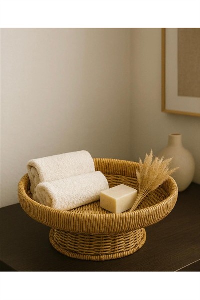 Mien Hasır Ayaklı Meyvelik 28 Cm 