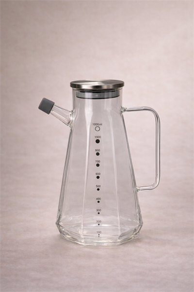 Mien Metal Kapaklı Cam Yağlık 1000 ml. 