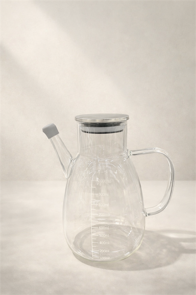 Mien Metal Kapaklı Cam Yağlık 1000 ml. 