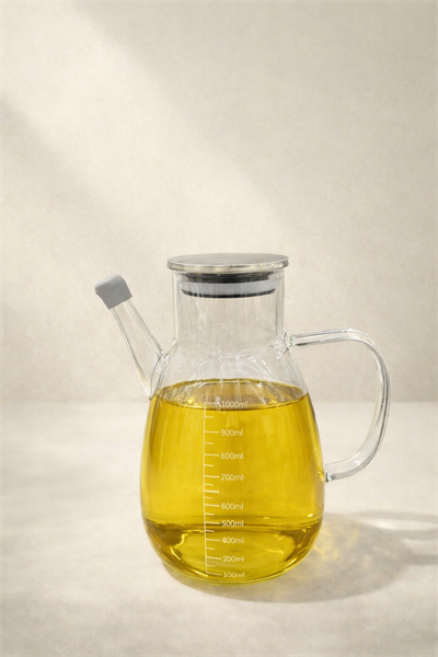 Mien Metal Kapaklı Cam Yağlık 1000 ml. 