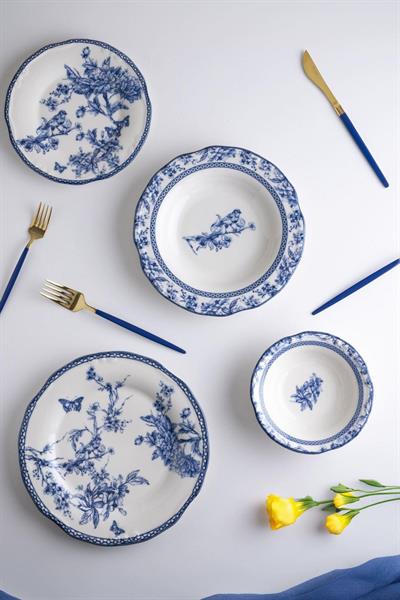 Miss Betty Blue Life 24 Parça Porselen Yemek Takımı