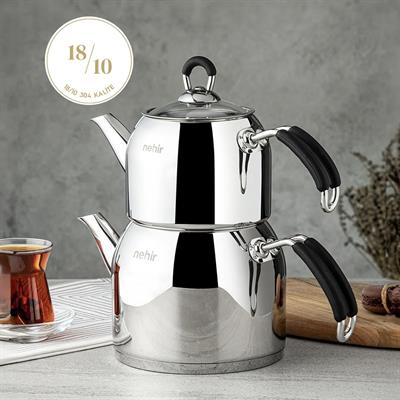 Nehir Çelik Çaydanlık Modern Maxi
