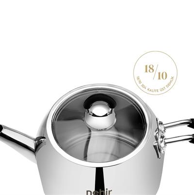 Nehir Çelik Çaydanlık Modern Maxi