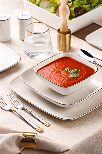 Nehir Elegant Platin 30 Parça Yemek Takımı