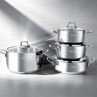 Nehir Klasik 8 Parça Tencere Seti