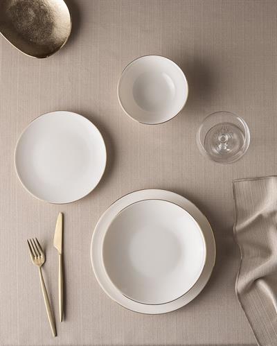 Nehir Gold 24 Parça Porselen Yemek Takımı