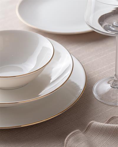 Nehir Gold 24 Parça Porselen Yemek Takımı