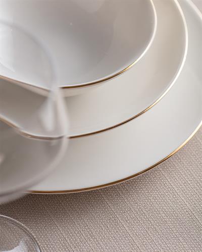 Nehir Gold 24 Parça Porselen Yemek Takımı