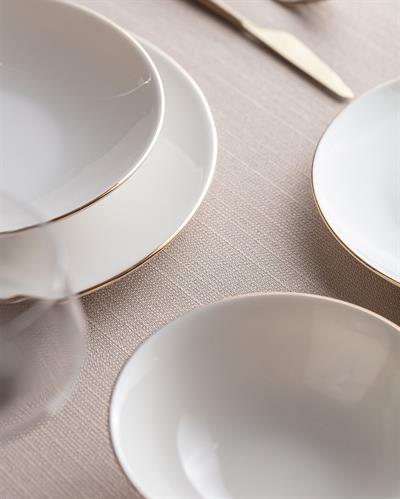 Nehir Gold 24 Parça Porselen Yemek Takımı