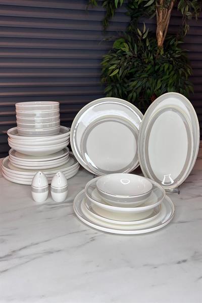 Neva Amber Elegans 28 Parça Porselen Yemek Takımı
