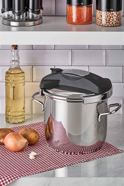 Neva Begonya 18 Parça Çelik Tencere Seti