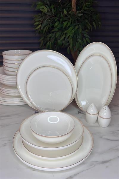 Neva Pera Elegance 28 Parça Porselen Yemek Takımı