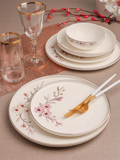 Paçi Clodia Gold Yaldızlı 24 Parça Porselen Yemek Takımı