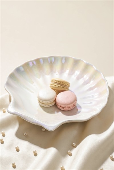 Pearl 6 Kişilik Porselen Pasta Tabağı 21,5 cm
