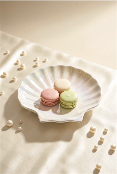 Pearl 6 Kişilik Porselen Pasta Tabağı 19,5 cm