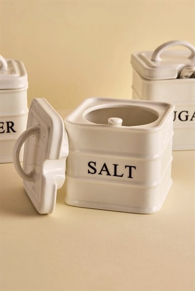 Perotti Bianca 3 Lü Porselen Baharat Takımı