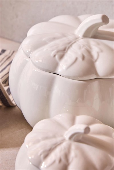 Perotti Pumpkin Porselen 3lü Saklama Kabı