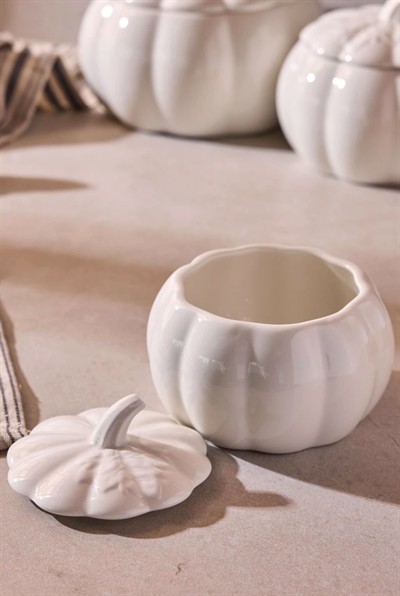 Perotti Pumpkin Porselen 3lü Saklama Kabı