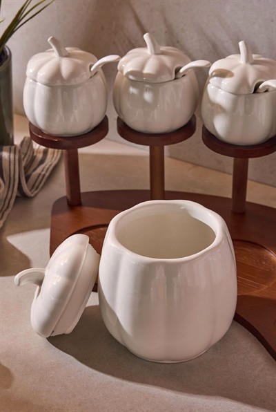 Perotti Pumpkin Porselen 9lu Baharatlık Seti